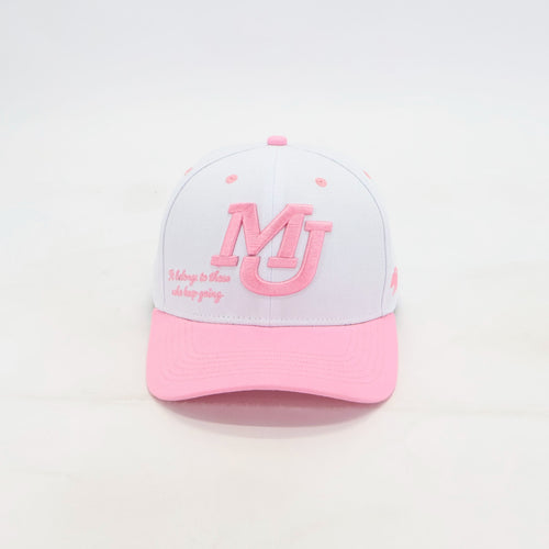Sakura Rise Cap in Pink und Weiß von Mojuri – Streetwear-Cap mit ruhigem Kontrast